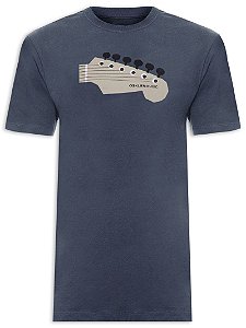 Camiseta Osklen Regular Stone Guitar Graphic Masculina Azul