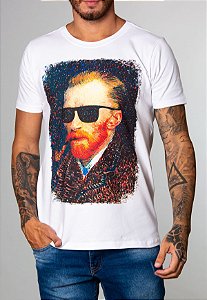 Camiseta Red Feather Van Gogh Masculina Branca