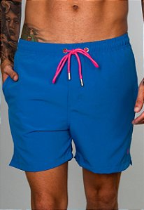 Short Red Feather Swim Azul Cobalto Masculino