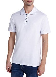 Polo John John New Simple Basic Masculina Branca