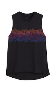 Camiseta Ellus Co Palms Giltter Sleevess Feminina