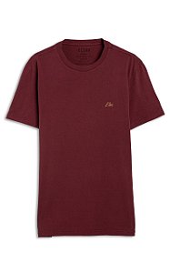 Camiseta Ellus Fine Aquarela Classic Masculina Bordô