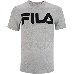 Camiseta Fila Manga Curta Letter II Masculina Cinza