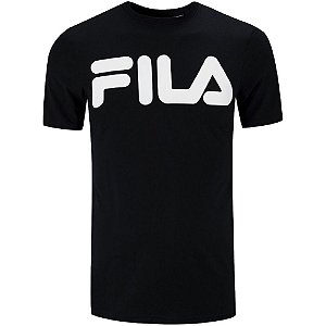 Camiseta Fila Manga Curta Letter II Masculina Preta