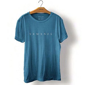 Camiseta Osklen Stone Yemanja Masculino Azul