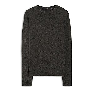 Suéter Ellus Cotton Basic Classic masculino Cinza