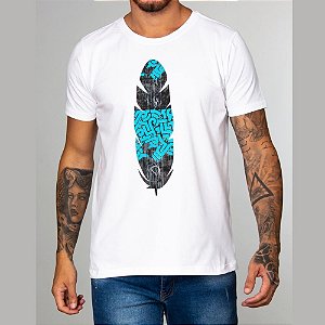 Camiseta Red Feather Pena Grafitti Masculina