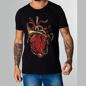 Camiseta Red Feather Music of the Heart Masculina