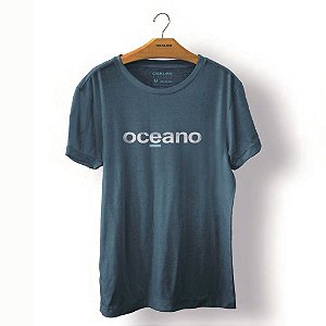 Camiseta Osklen Vintage Oceano Masculina Índigo