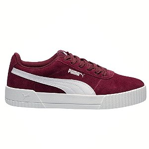 Tênis Puma Carina BDP Burgundy Feminino Vermelho