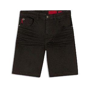 Bermuda Ellus Elastic II Masculina Rock e Serifa Preta