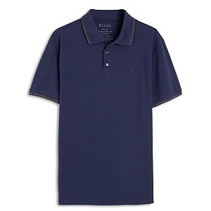 Polo Ellus Easa Frisos Classic Masculina Azul