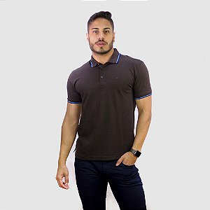 Camisa Polo Ellus e Asa Frisos Classic Tinto