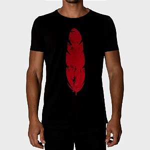 Camiseta Red Feather 10th Feather Masculina Preta