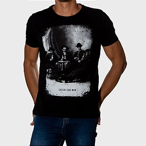 Camiseta Red Feather Good Old Bar Masculina Preta