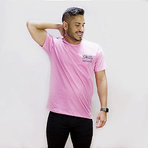 Camiseta Colcci Masculina Rosa