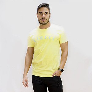 Camiseta Colcci Classic Masculina Amarela