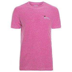 Camiseta Osklen Rough Uki Stamp Masculina Rosa
