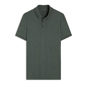 Polo Ellus Mescla Piquet Classic Masculina Verde