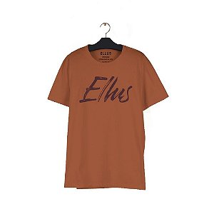 Camiseta Ellus Fine Manual Classic Masculina Marrom