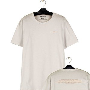Camiseta Ellus Fine Freedom Product Classic Masculina Creme