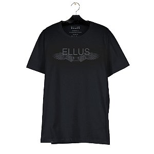 Camiseta Ellus Pima Like Wings Classic Masculina Preta