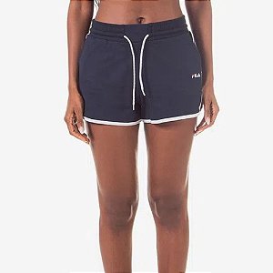 Shorts Fila Acqua Feminino Preto e Vermelho