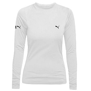 Camiseta Puma Manga Longa Proteção UV50+ Feminina
