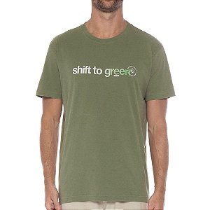 Camiseta Osklen Vintage Shift To Green Masculina Verde