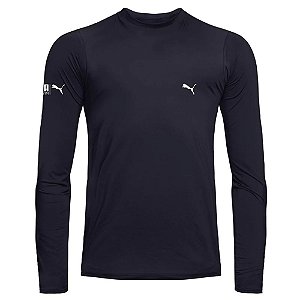 Camiseta Puma Manga Longa Proteção UV50 Masculina