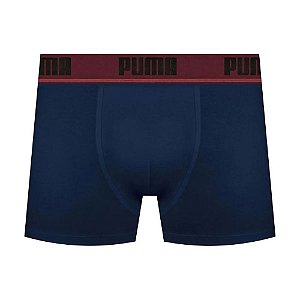 Cueca Boxer Puma Algodão Marinho Cotton