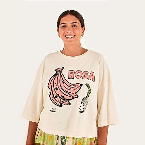 T-shirt Farm Box Banana Rosa