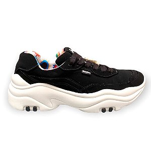 Tênis Farm Nave Cadarço Liso Preto