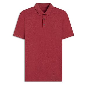 Polo Ellus Mescla Piquet Classic Masculina Vermelha