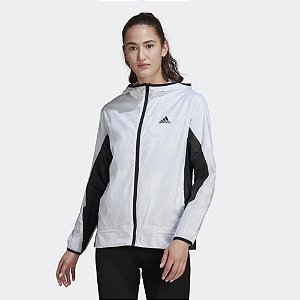 Jaqueta Adidas Corta Vento Corrida Logo Feminino