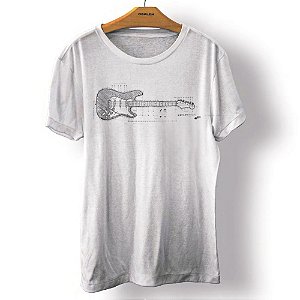 Camiseta Osklen Rough Guitar Sketch Masculina