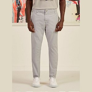 Calça Forum Masculina Jogging Cropped Sarja Cinza Foggy Day