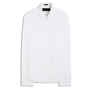 Camisa Ellus Tricoline Classic Masculina Branca