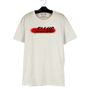 Camiseta Ellus Fine Spray Classic Masculina Branca