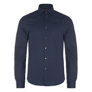 Camisa Ellus Tricoline  Ly Slim Italian Masculina