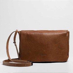 Bolsa Osklen Small Leather Crossbody E-Basics Bag Unissex