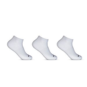 Kit 3 Pares Meias Polo Wear Cano Curto Feminina