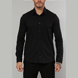 Camisa Red Feather Essencials ML Preta