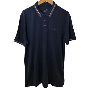 Polo Ellus Piquet Navagio CLassic Masculina Azul Marinho