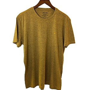Camiseta Ellus E Asa Melange Classic Reativ Masculin Amarela