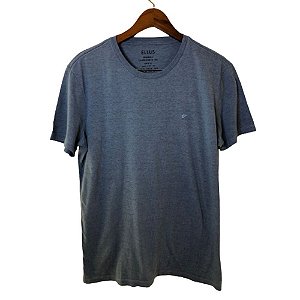 Camiseta Ellus E Asa Melange Classic Reativ Masculina Azul