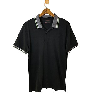 Camisa Polo Forum Masculina Preta