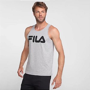 Regata Fila Letter Basic Masculina Cinza