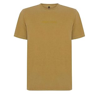 Camiseta John John Embossed Honey Masculina Amarelo Escuro