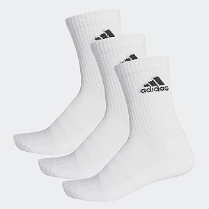 Meia Adidas Cushioned Crew 3 Pares Unissex